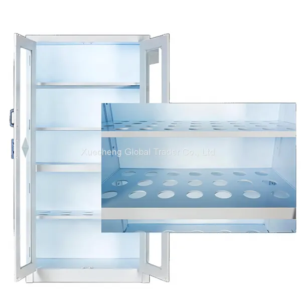 PP Lab Glassware Storage Cabinet 900X450X1800mm Polypropylene Utensil Cupboard photo-4