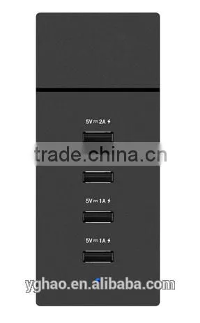 4 Port USB Wall Plug With CE Approval for IPad,Smart Phone ,Iphone photo-2