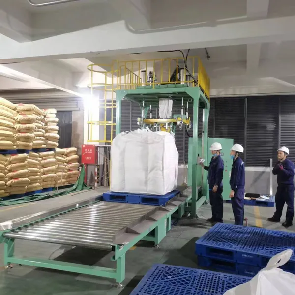 1000kg Per Bag Fertilizer Paste Material Ton Bulk Bag Auto Weighing Packing Bag Filling Machine