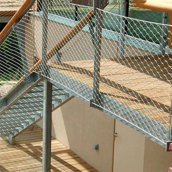 Intercepting High-altitude Parabolic Stainless Steel Protective Net, Railing Handrail Wire Rope Net photo-2