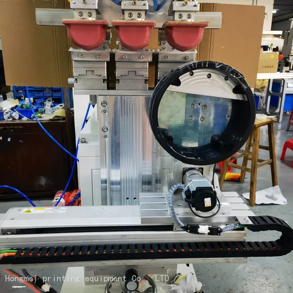 Hongmei Servo Rotary Three-color Pad Printing Machine Automatically Clean Printing Clearly photo-3