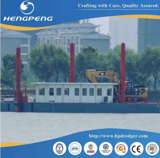 Modular Pontoon Excavator Transportation Carrier Barge/Floating Working Platform/Cargo Deck Barge Support Excavator Operate Dredging in Inland River Lake photo-3