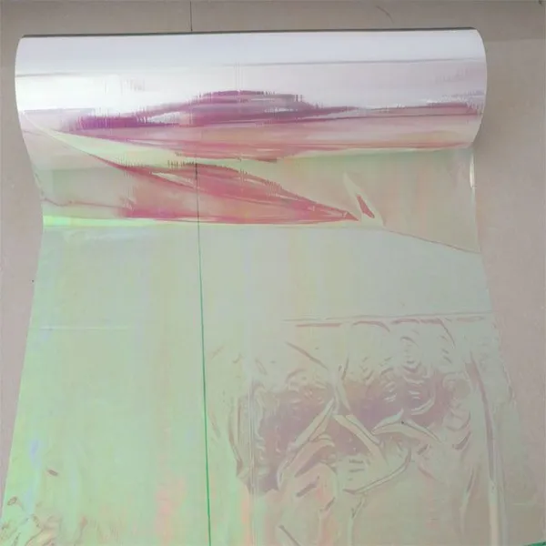 Colored Metalized Holographic Plastic BOPP Film Hologram  Roll Film for packaging