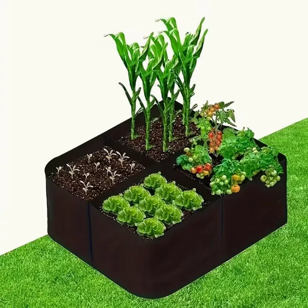 UV Resistant Square Grow Bags Heavy Duty Planter Bags for Outdoor Farming photo-4