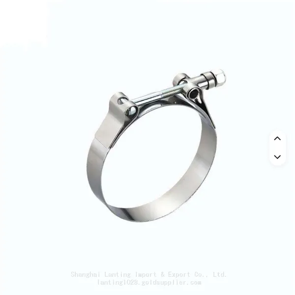 T-Shaped Clamp Adjustable 201/304 Stainless Steel Oil Pipe Water Pipe Clamp photo-2