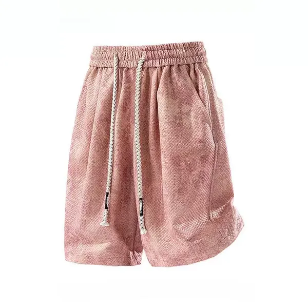 Men's Trendy Jacquard Patterned Short Shorts photo-2
