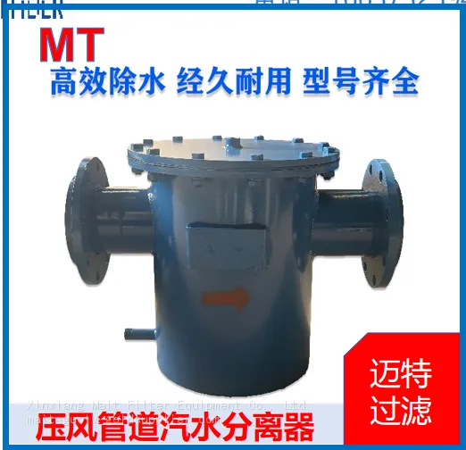 Flange‑type Compressed Air Moisture Separator, Low Pressure Drop For Mine Self‑rescue Air Supply
