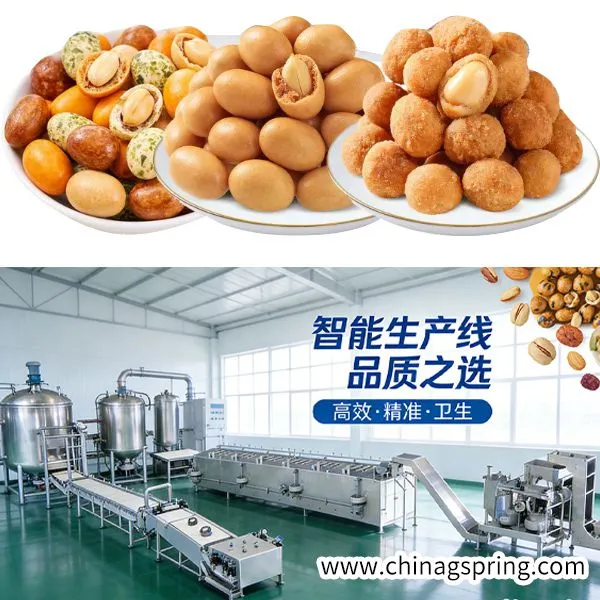 Commercial Automatic Japanese-Style Fish Skin Peanut Coating Production Line