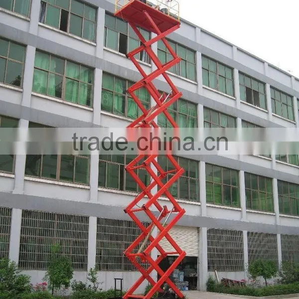 14m 300kg Mobile Scissor Hydraulic Platform Lift photo-2