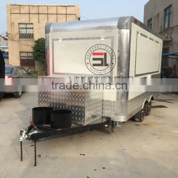 SILANG SL-6S White Biaxial Food Truck Multi-function Mobile Food Trailer Used Food Trucks photo-2
