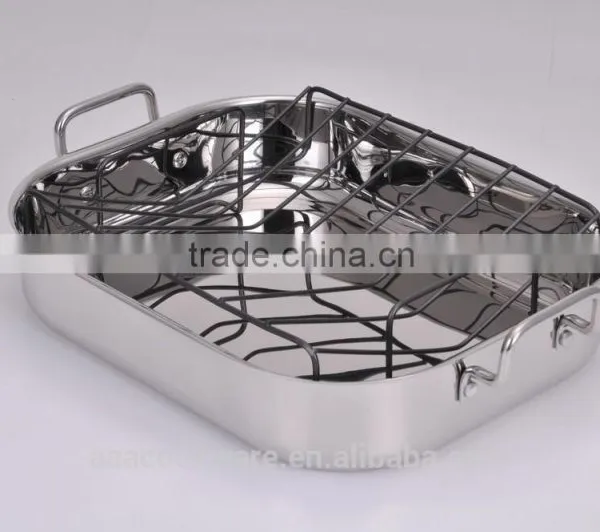 Stainless Steel Oval Roaster / Hard Anodized Roaster photo-5