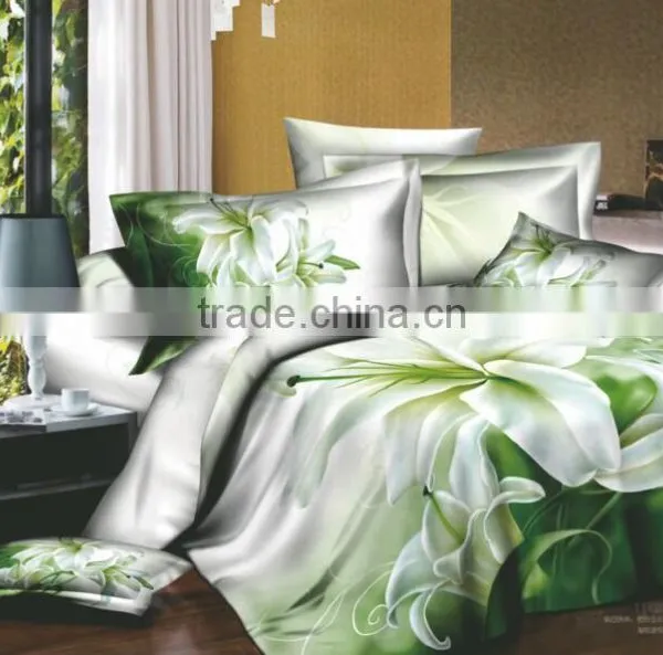 Trade Assurance 100cotton 143tc 3D Design Good Quality Bed Sheet photo-2