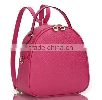 Chain Pattern Fashion Handbag New Leisure Girls PU Shoulder Backpack Bag photo-2