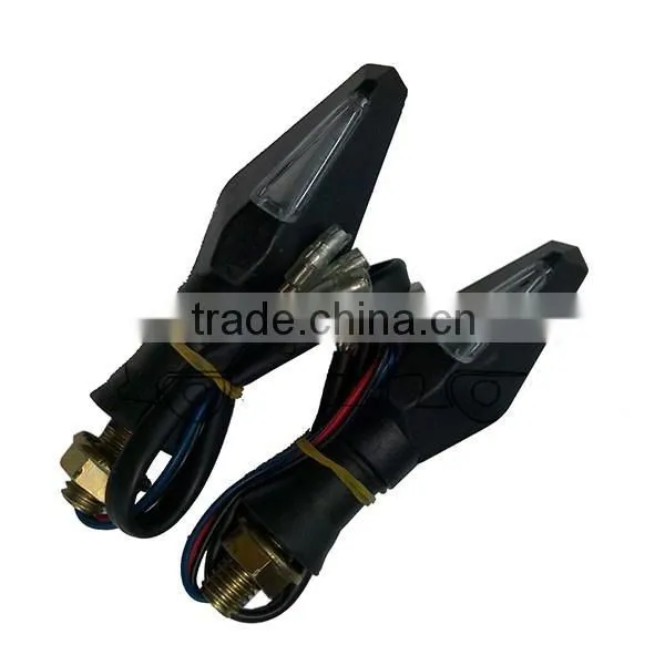 BJ-SL-020 Clear Lens 12 V Supper Bright Blue and Yellow Led Motorcycle Turn Signal Lights Flashers Lighting photo-2