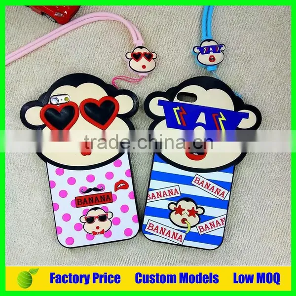 High Quality Factory Direct 3d Cartoon Cell Phone Silicone Case Cover for Iphone 6 6s 6plus Price 1.5usd photo-3