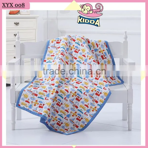 100%Cotton Patchwork Quilt Let's Have a Travel Juvenile Quilt