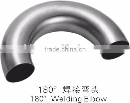 Sanitary ANSI DN40 304 316 Stainless Steel Pipe Fittings 180 Degree Elbow U Bend photo-2