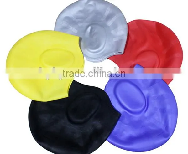 With Ear Pouches To Heep Your Hair Health For Men and Women Waterproof Earmuffs Silicone Adult Swim Cap photo-4