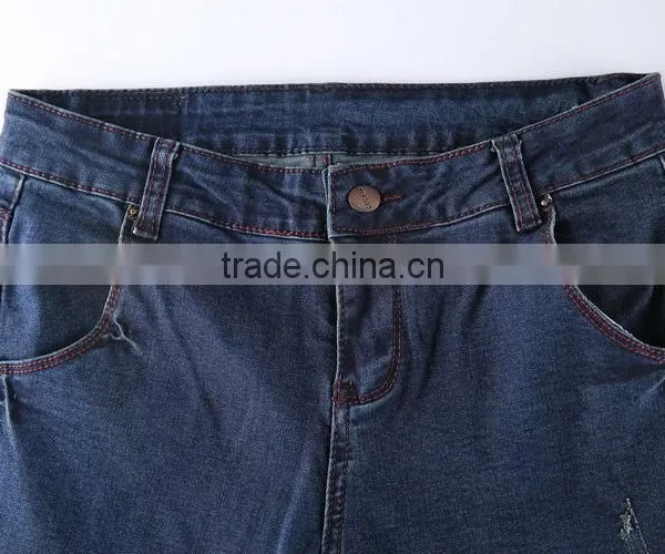 New 98% Cotton and 2% Skinny Scratch Spandex Denim Jeans For Ladies photo-5