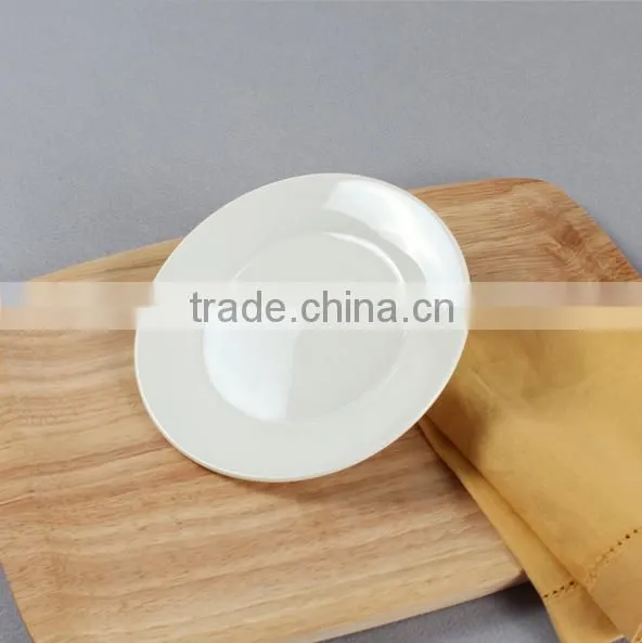 Pure White Circular Hotel Plate Beefsteak Plate Ceramic Tableware HY1671501 photo-2