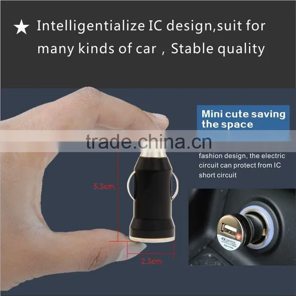 Factory Directly Offer Mini Car Charger 5V 1A One Port for Iphone Samsung HTC,Cool Rocket Head Auto Power Adapter Charging Plug photo-5