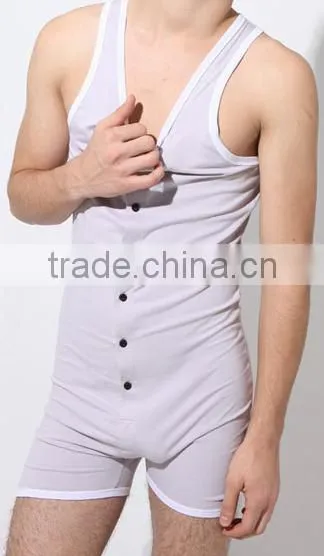 Cotton Summer Cheap Wholesale OEM Onesie Pajamas For Men photo-3