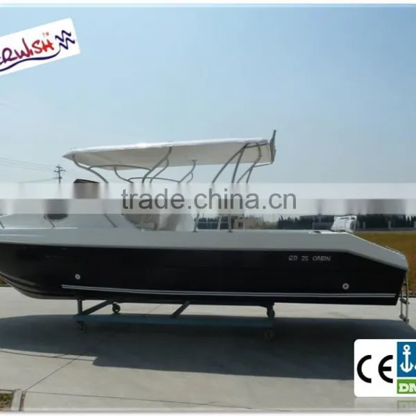 WATERWISH QD 25 CABIN Fiberglass Cheap Yacht Boat for Sale