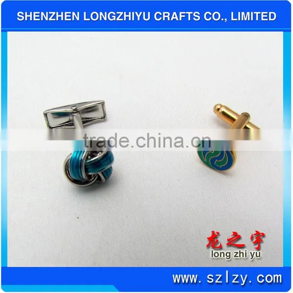 China Supplier Fabric Knot Cufflinks Crystal Cufflinks