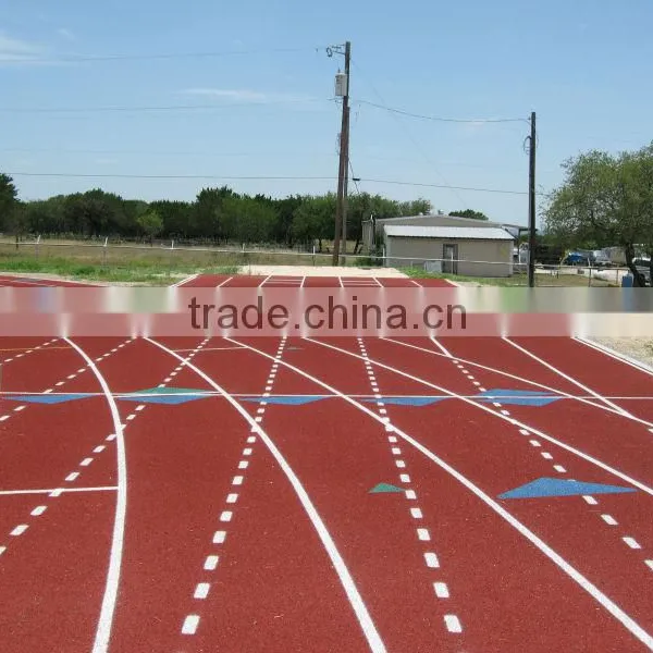 IAAF Certificated Spray-coat System Polyurethane Athletic Running Track photo-2