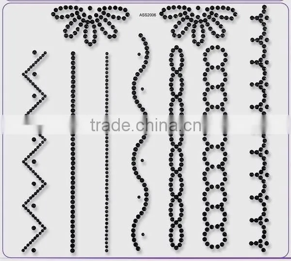Scrapbooking Rhinestone Strip Sticker Crystal Sticker photo-2