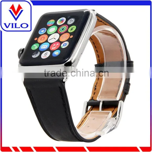 New Genuine Leather Wristband Single Tour Bracelet Watch Band For Apple Watch 38mm 42mm photo-5