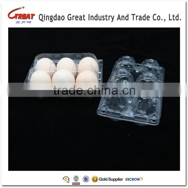 Clamshell Packaging Plastic Eggs Container Plastic Quail Egg Container 10/12 Acounts Holes photo-3