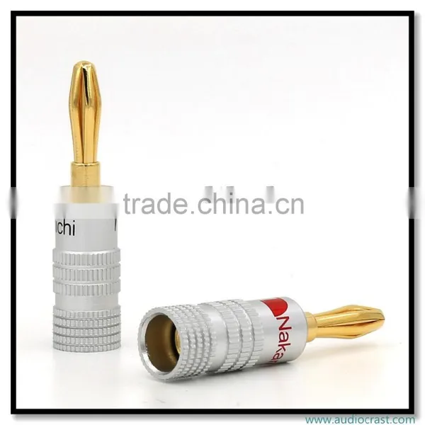 OEM 24K Gold Plated Wiring Connector Banana Plug Speaker Wiring Plug photo-2
