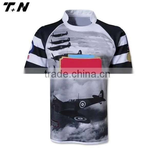 Custom Fashion Wholesale Short Sleeve Cheap Rugby Tops photo-5