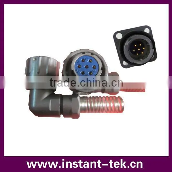 Bend Connector Panel Industrial Power Protection Waterproof Socket