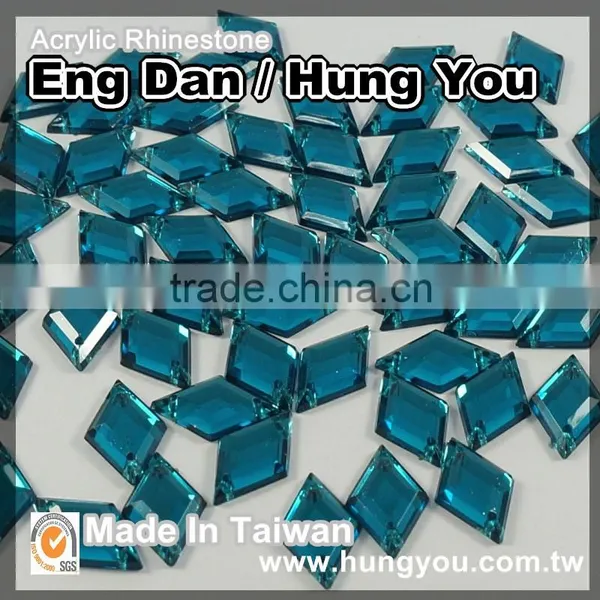 High Quality Taiwan Sew on Rhinestone Rhombus Shape photo-3