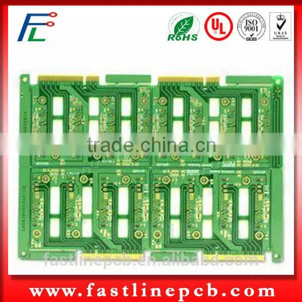 High Quality Multilayer Gold Finger Blue Solder Mask PCB Manufacturer photo-2