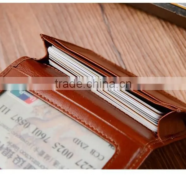 2015 Cheap Promotional Card Holder Soft Leather Business Card Holder photo-3