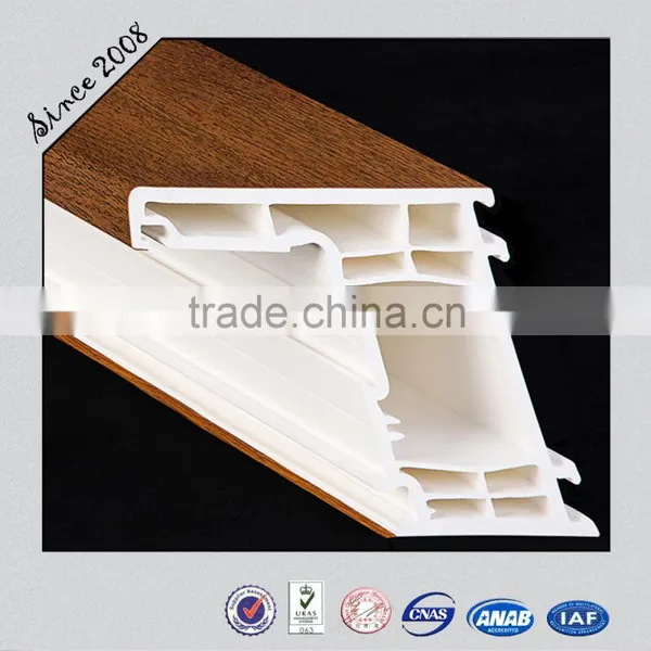 Wood Laminated, International Standard , High-performance Windows&doors Upvc Profiles Manufacturers photo-2