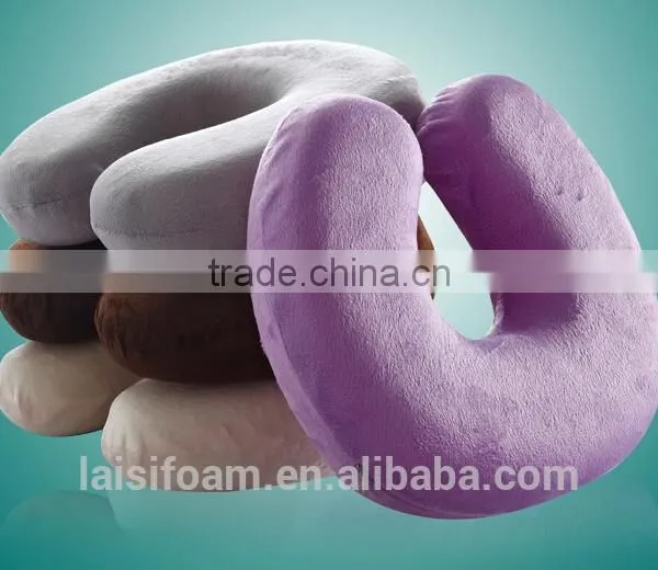 100% Polyerter Mold for Neck Pillow Super Soft Fabric Neck Massage Pillow LS-U-006-A Travel Foam Pillow photo-4