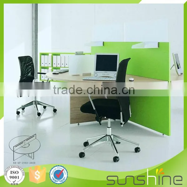 Single Office Desk With Partition Practical Design With Wire Management and Folded Bed China Manufacturers photo-4