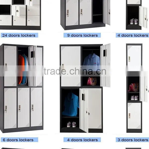 Office Furniture Metal Steel Metal Wardrobe Sliding Door Wheels photo-5