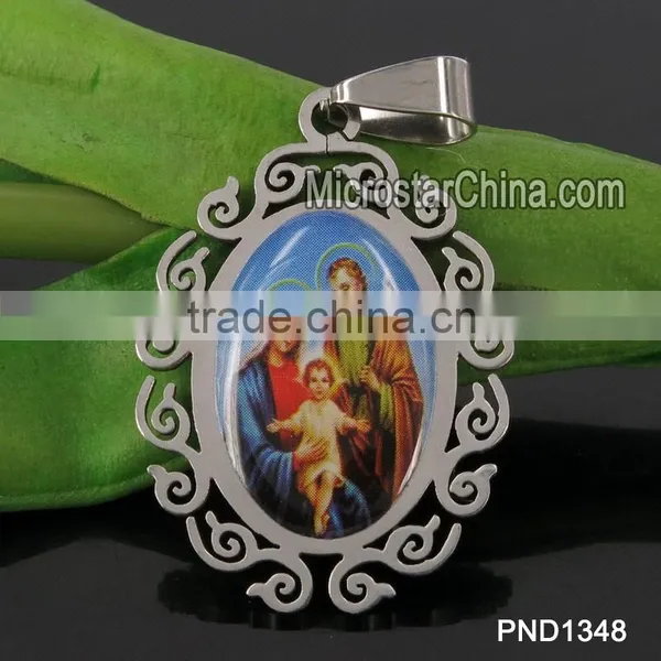 2015 New Jewelry Wholesale Western Cheap Stainless Steel Cross Pendant photo-2