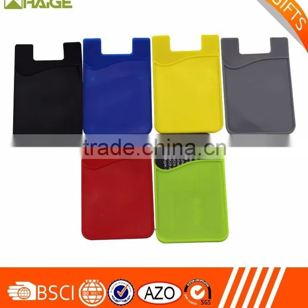 3M Sticker Cell Phone Pouch Silicone Card Holder Mobile Phone Wallet photo-2