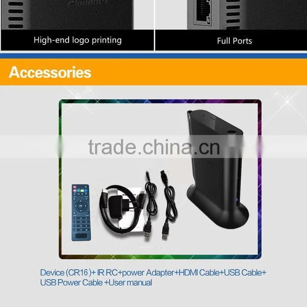 Cloudnetgo CR16 Android 5.1 TV Box RK3368 Octa Core 2G+16GB 4K Smart Media Player 3 USB Port photo-4