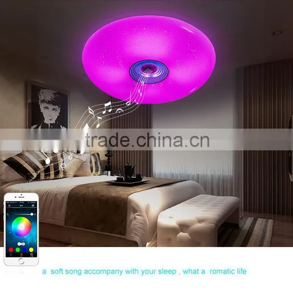 Smart Phone Control Led Ceiling Light Music Smart Ceiling Lamp Bluetooth Speaker Music Light Supplier's Choice photo-2