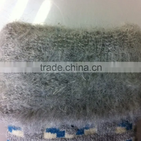 Oem Thermal Fuzzy Terry Fashion Cuff Design Knitting Sock photo-3