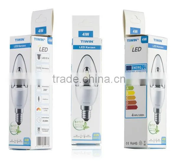 TIWIN 4W LED Candle 4000K Flameless White Body With CE,RoHS&TUV Certification photo-3