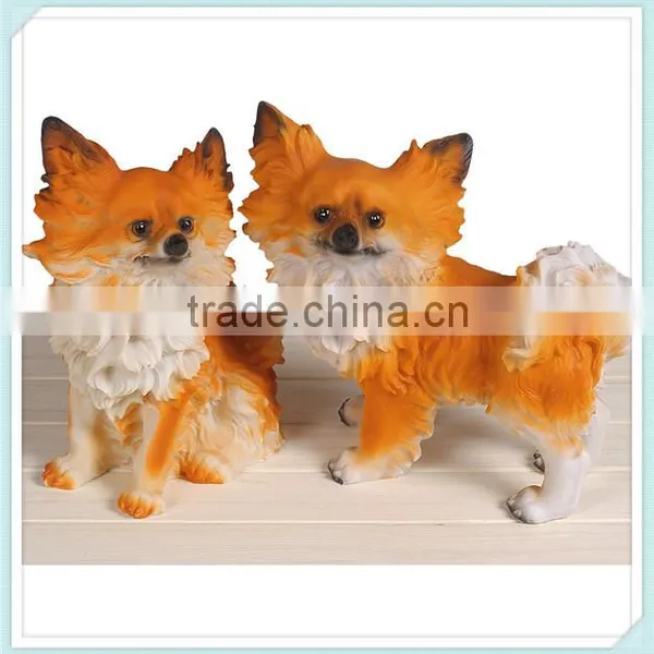 Funny Resin Lovely Dog Statue, Dog Statue for Home Decoration photo-2