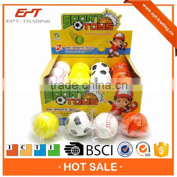 Wholesale 2.5 inch pu foam stress ball for kids